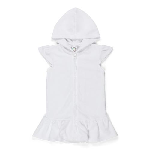 Blank Girl's Terry Cloth Swim Cover Up Dress