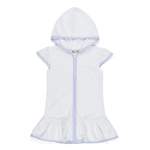 Blank Girl's Terry Cloth Swim Cover Up Dress