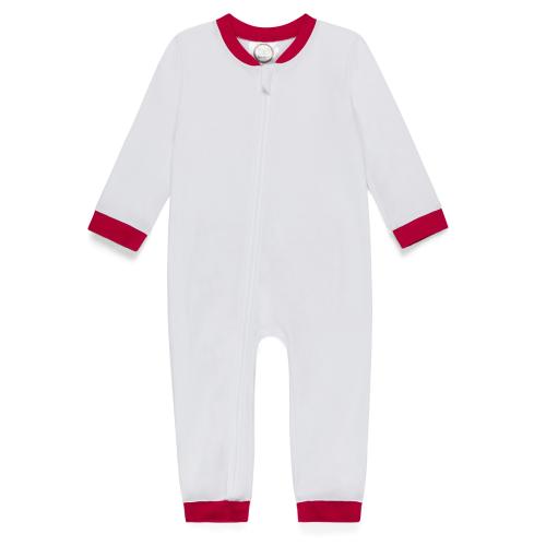 Blank Infant Girl's Drop Flap Gingham Ruffle Trim Unionsuit Playsuit